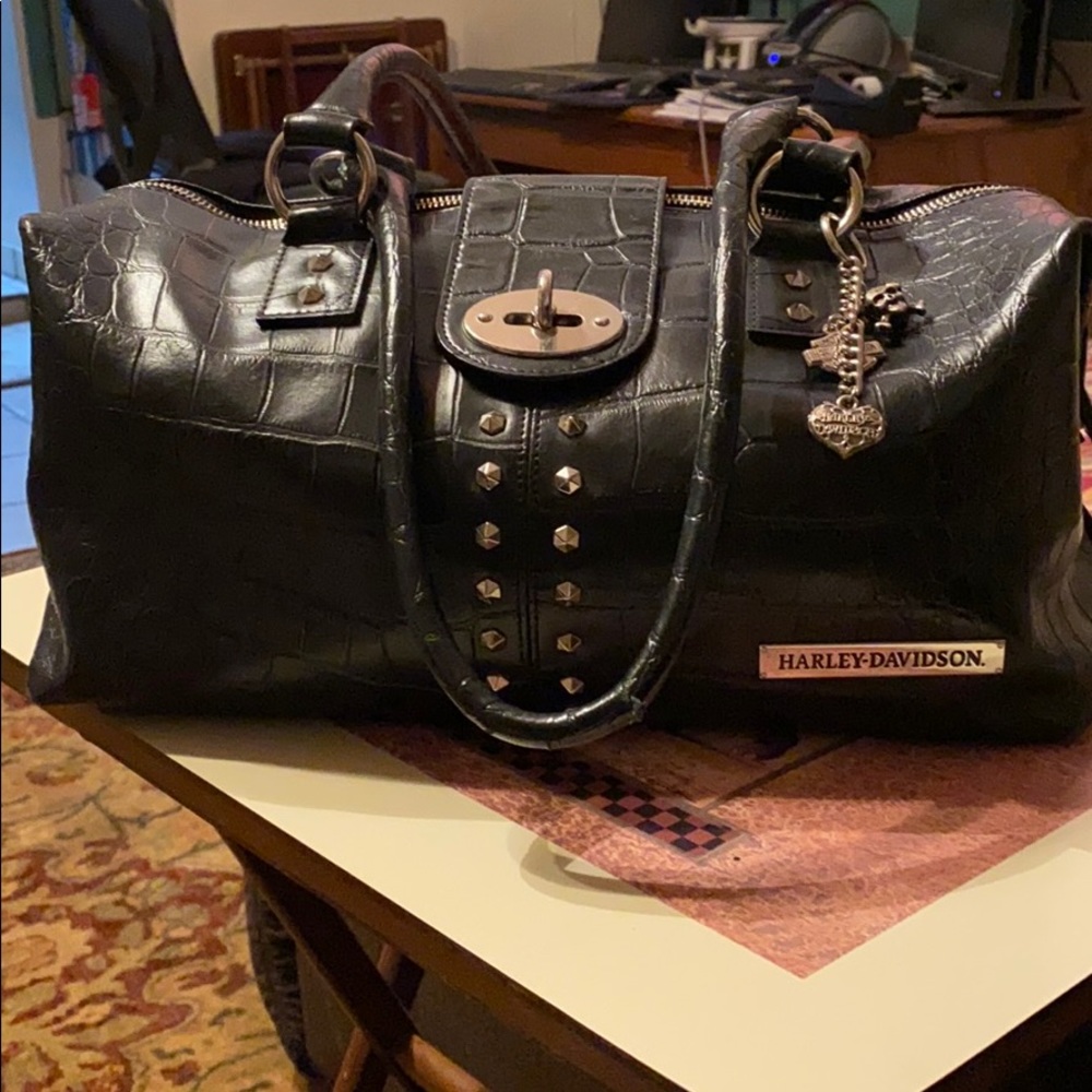 SOLD Harley Davidson Genuine Leather Purse/Tote